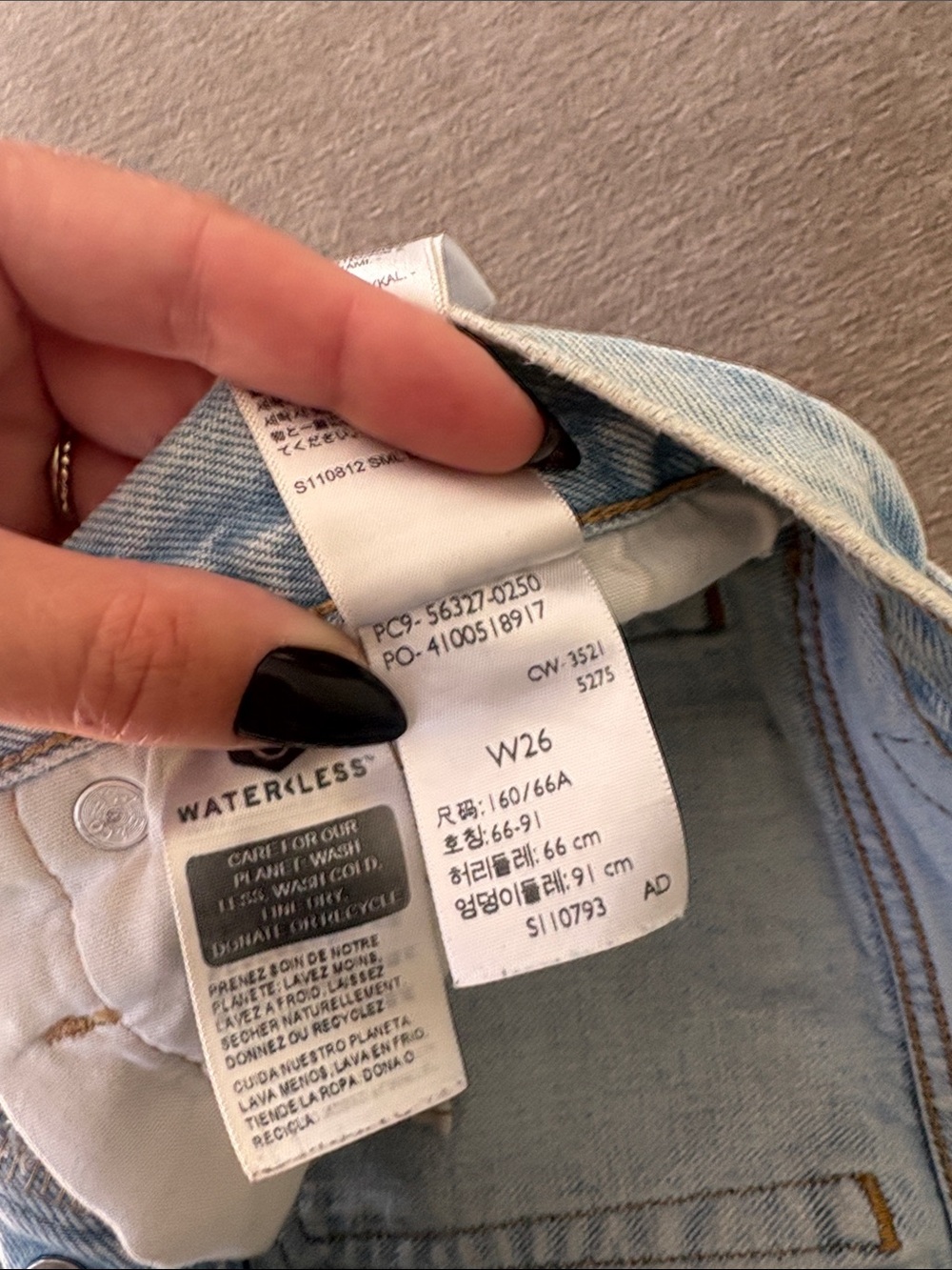 Levi's 501 Light Wash Distressed Denim Jean Cutoff Shorts - Picture 6 of 7